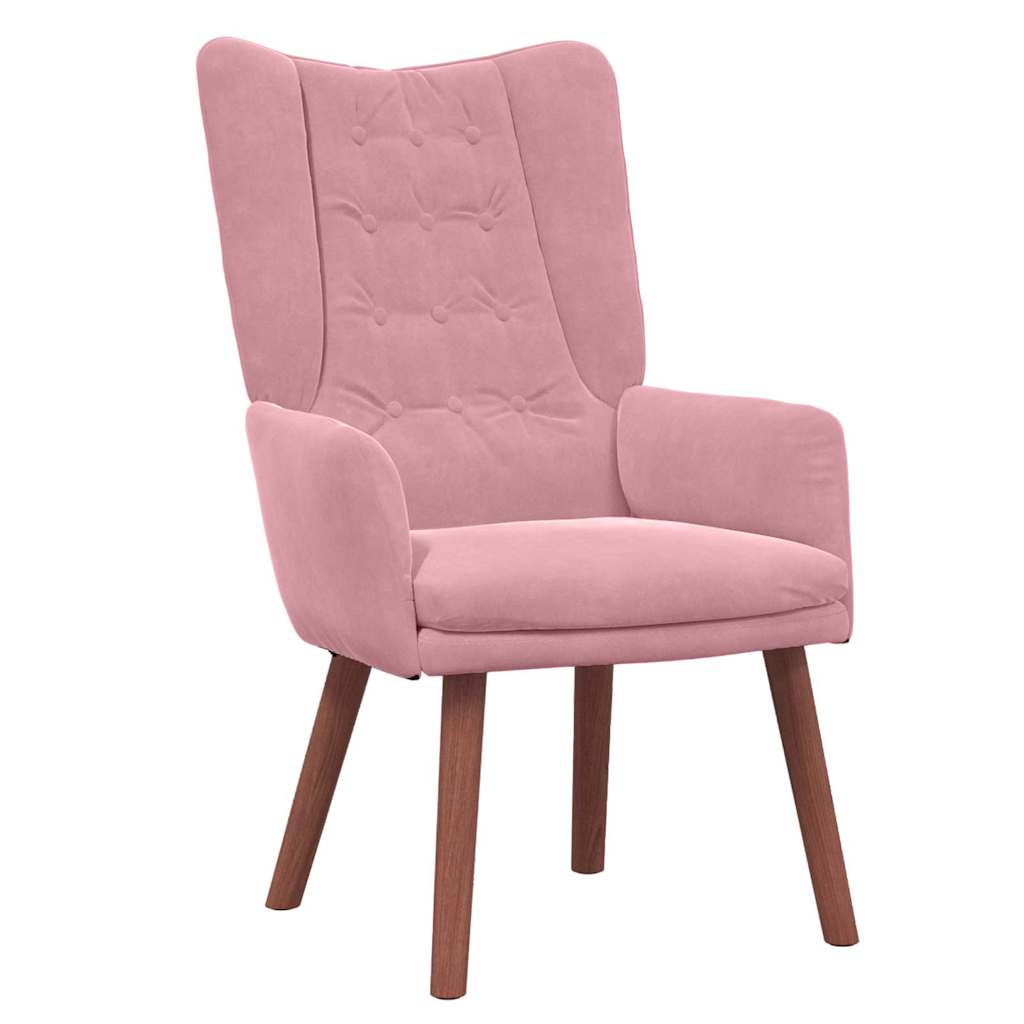 Velvet Relaxing Accent Chair 63cm Wide - Vantage Home