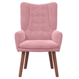 Velvet Relaxing Accent Chair 63cm Wide - Vantage Home