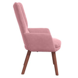 Velvet Relaxing Accent Chair 63cm Wide - Vantage Home