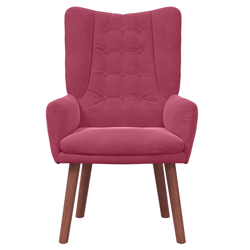 Velvet Relaxing Accent Chair 63cm Wide - Vantage Home