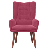 Velvet Relaxing Accent Chair 63cm Wide - Vantage Home
