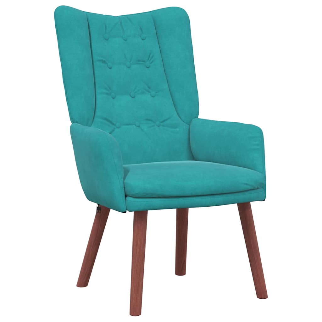 Velvet Relaxing Accent Chair 63cm Wide - Vantage Home