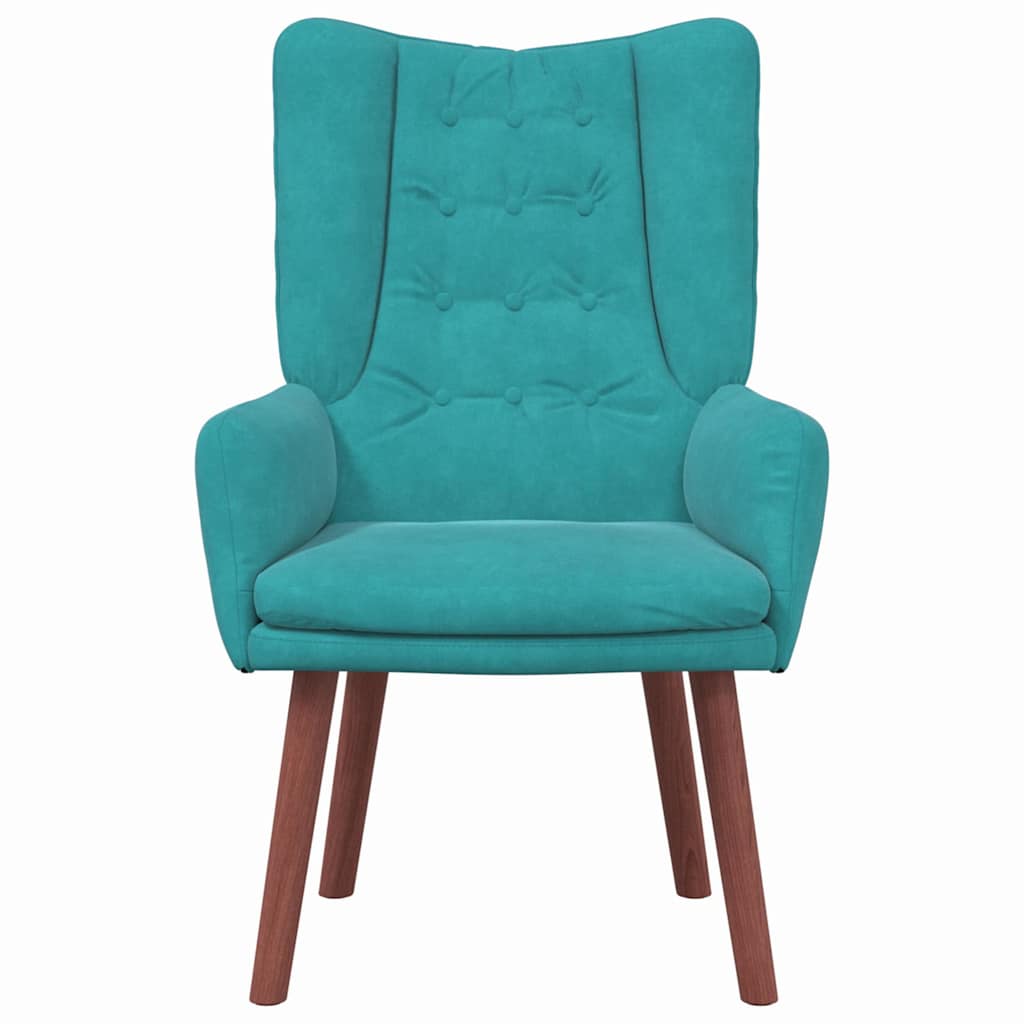 Velvet Relaxing Accent Chair 63cm Wide - Vantage Home