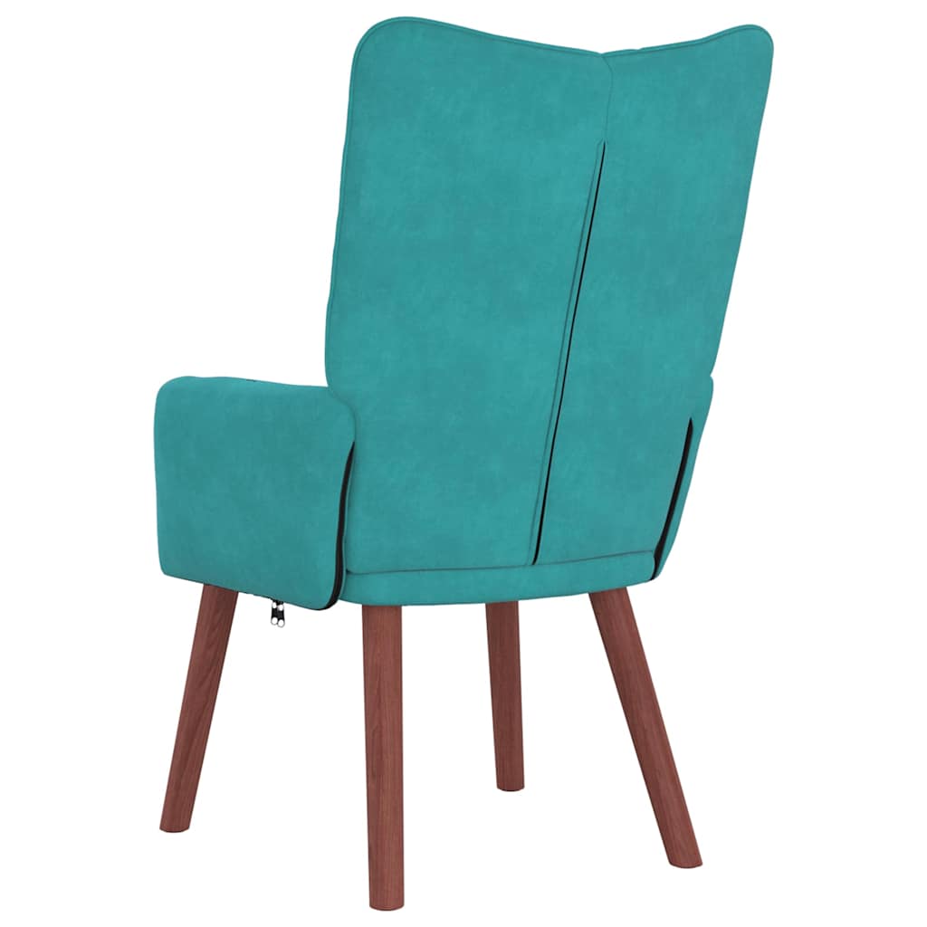 Velvet Relaxing Accent Chair 63cm Wide - Vantage Home