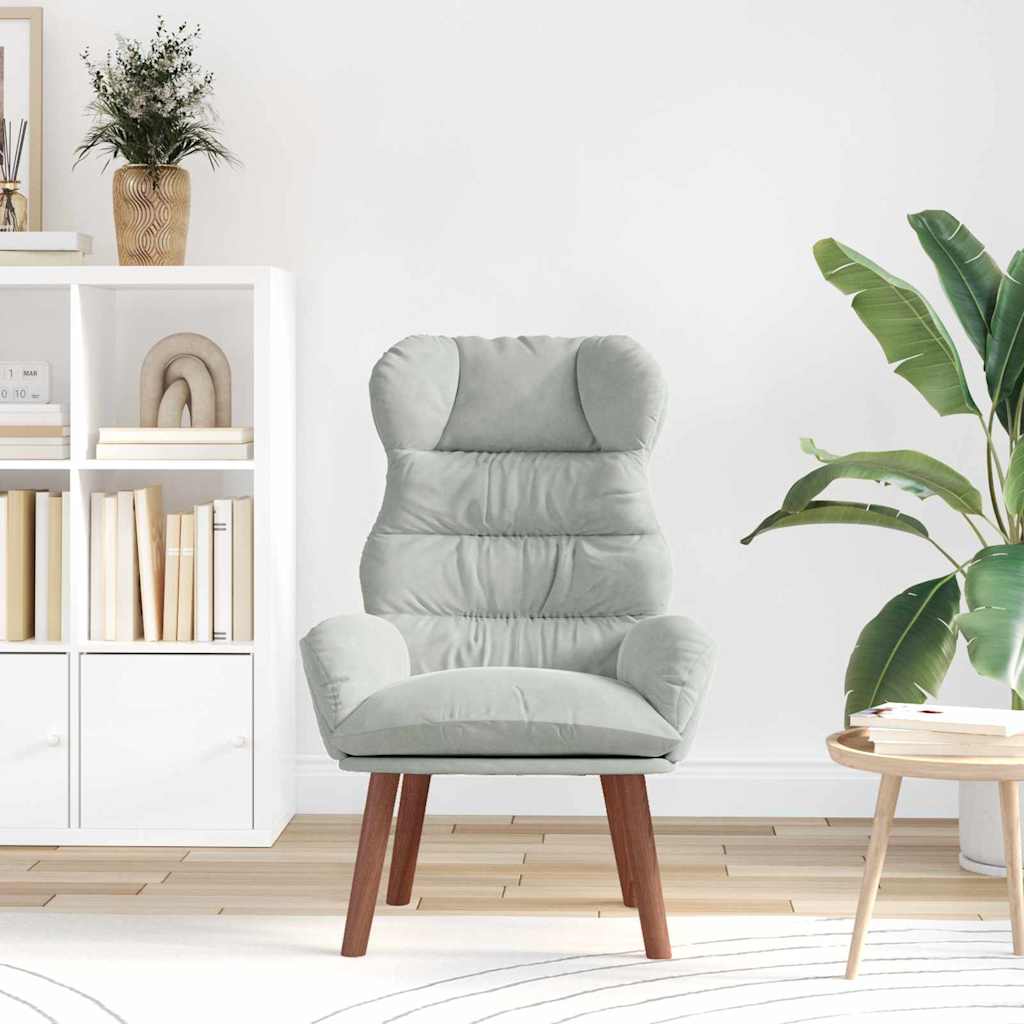 Velvet Relaxing Accent Chair 69cm Wide - Vantage Home