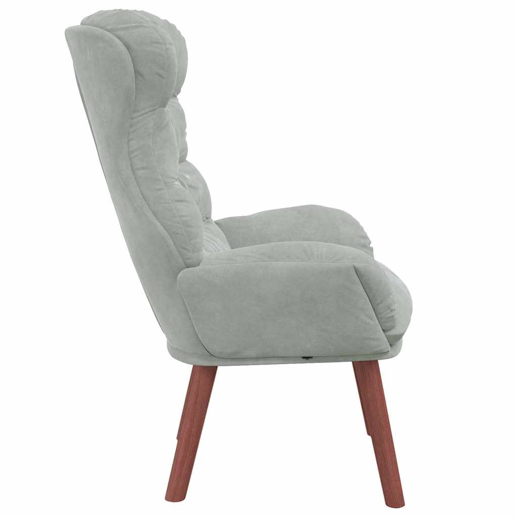 Velvet Relaxing Accent Chair 69cm Wide - Vantage Home