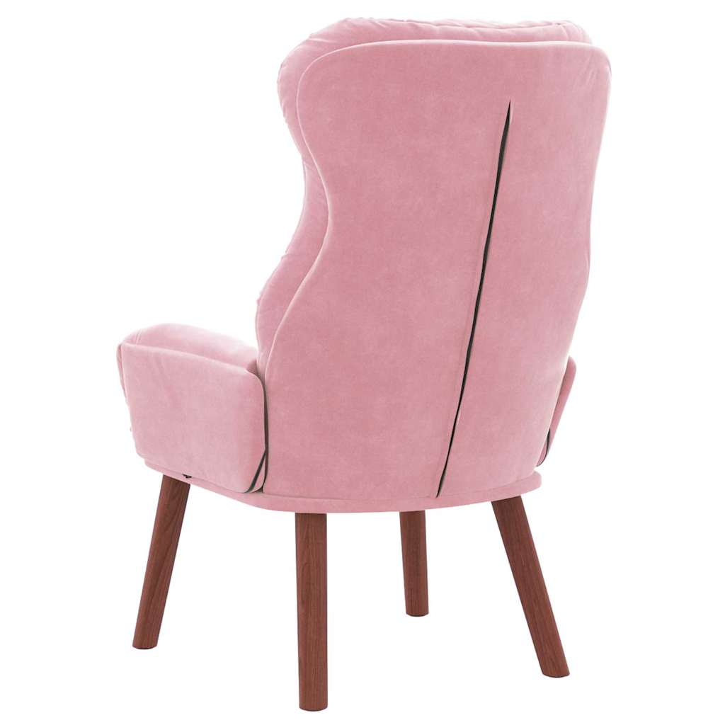 Velvet Relaxing Accent Chair 69cm Wide - Vantage Home