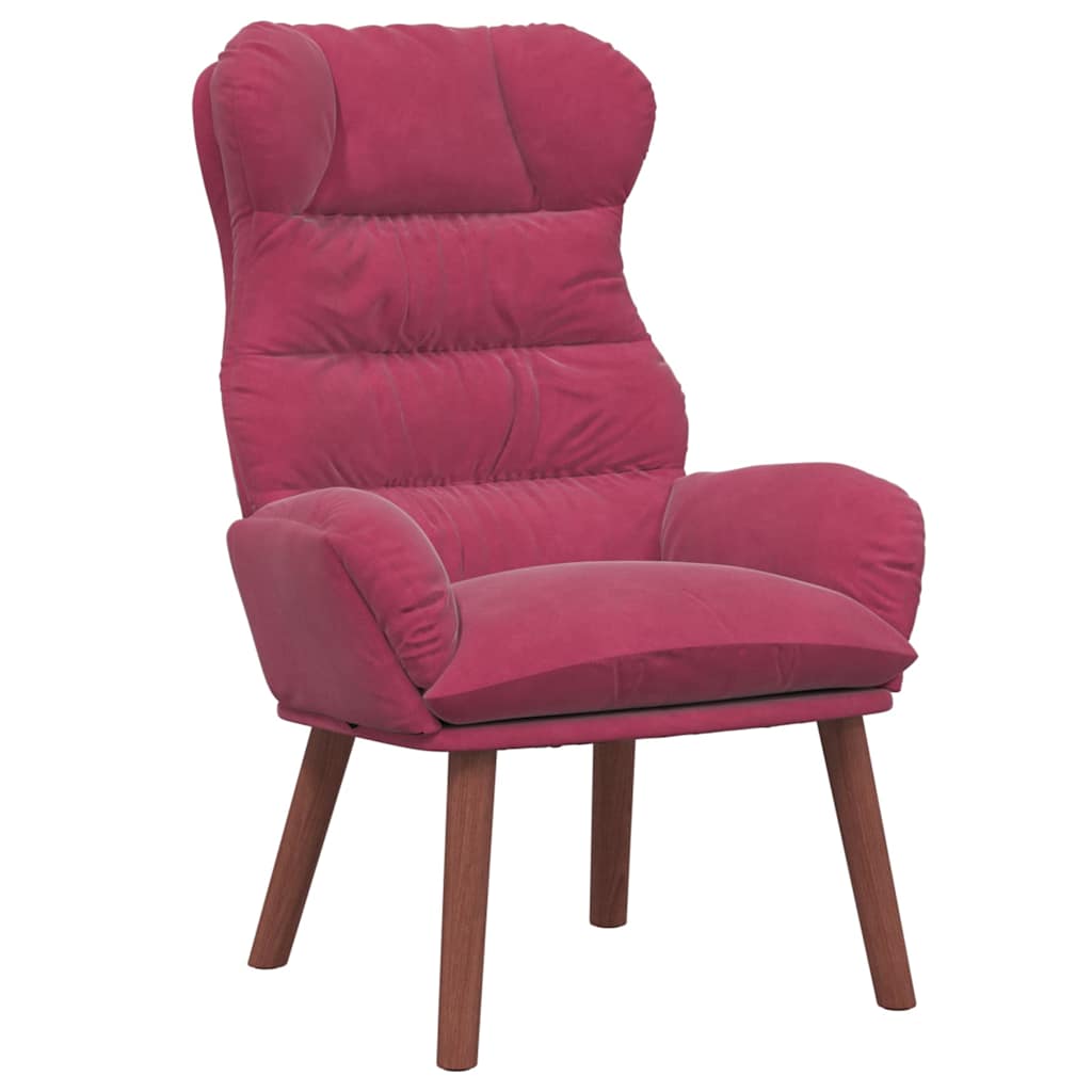 Velvet Relaxing Accent Chair 69cm Wide - Vantage Home