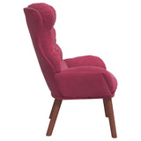 Velvet Relaxing Accent Chair 69cm Wide - Vantage Home