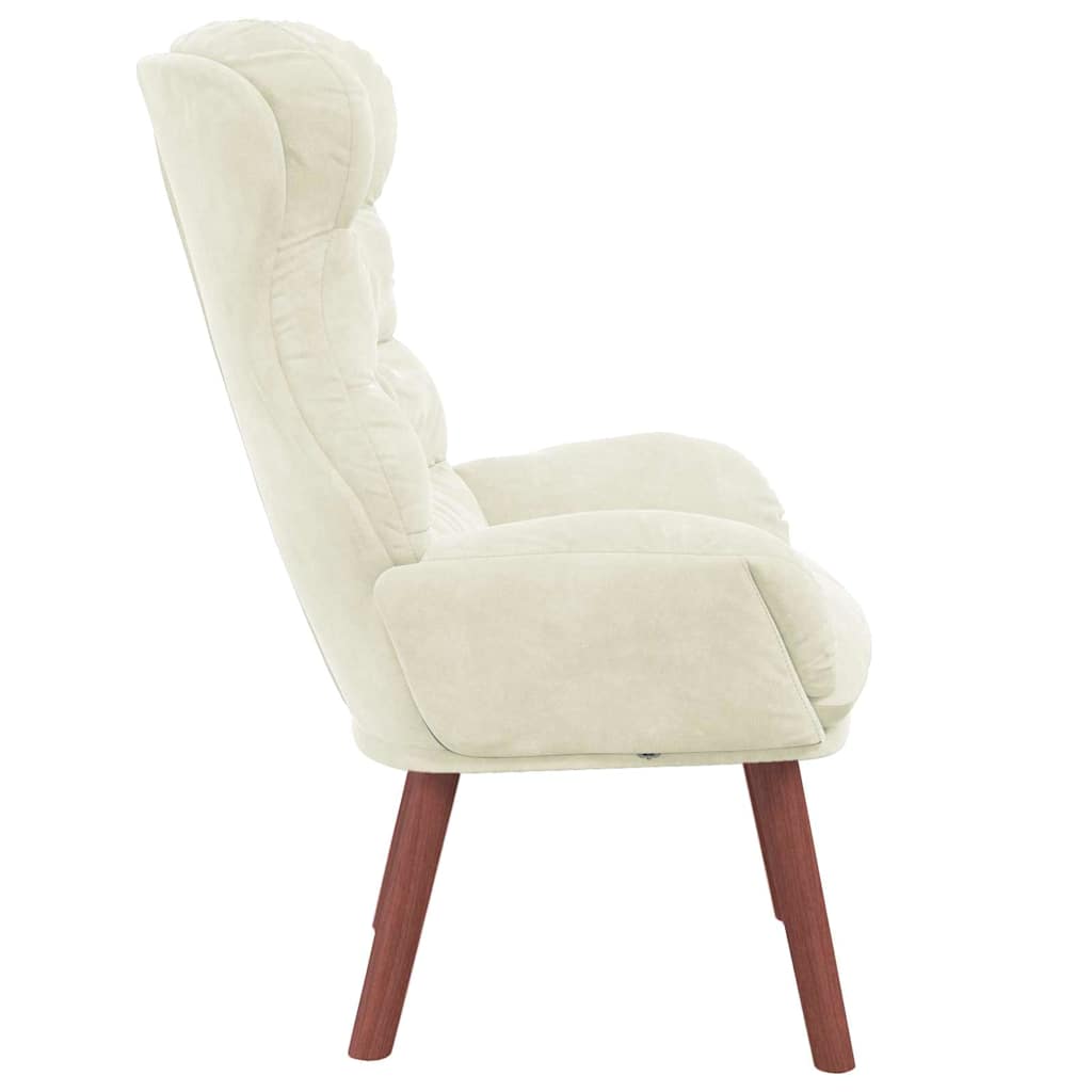 Velvet Relaxing Accent Chair 69cm Wide - Vantage Home