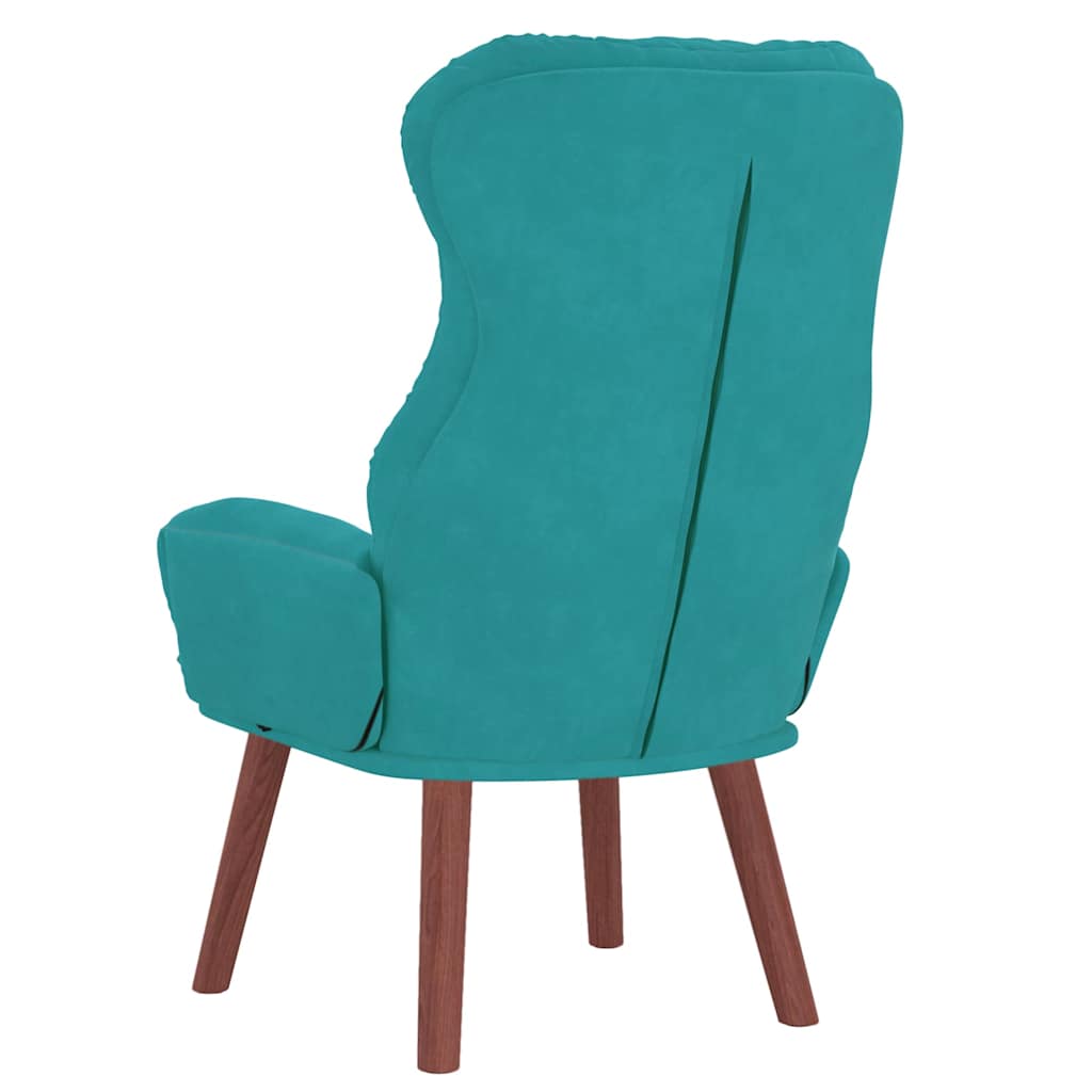 Velvet Relaxing Accent Chair 69cm Wide - Vantage Home