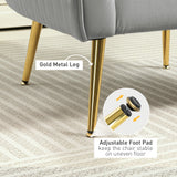 Velvet Shell Back Accent Chair 71cm Wide - Velmora