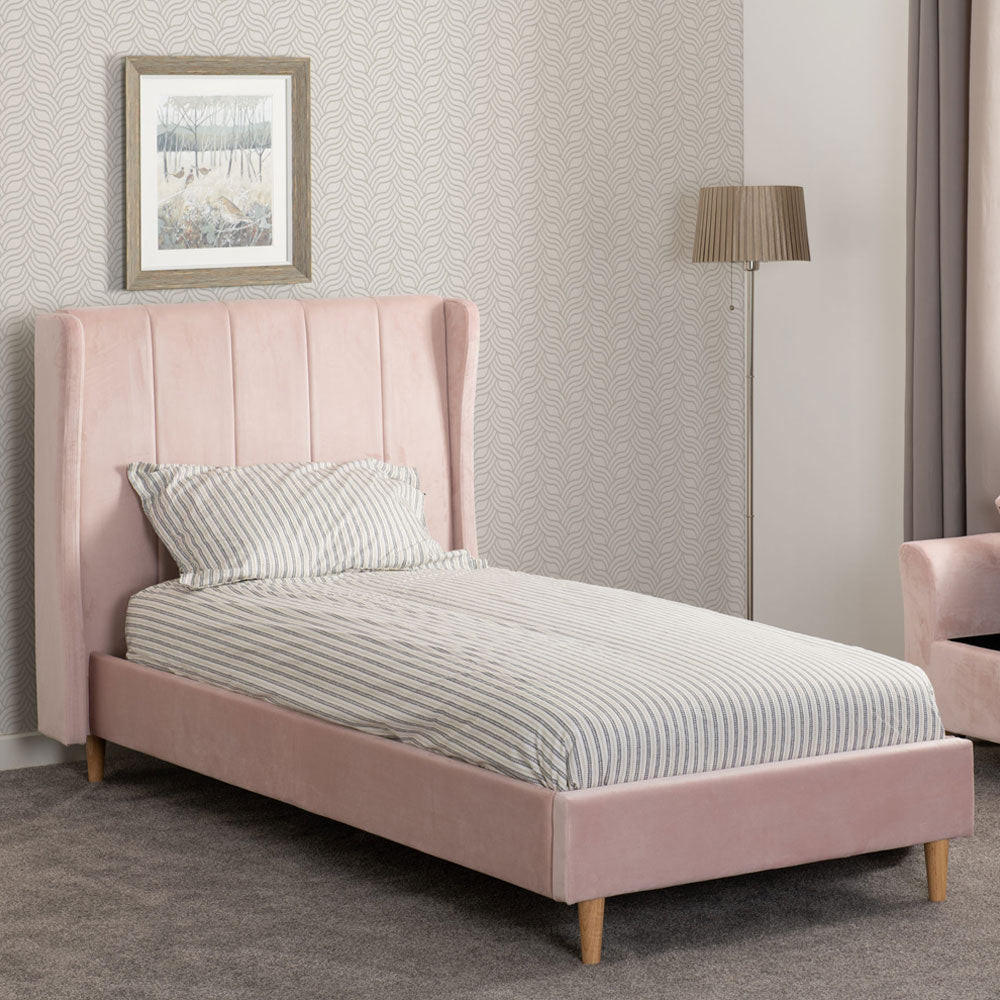 Velvet Single Bed - Amelia