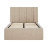 Velvet Single Ottoman Storage Bed - Berlin