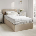 Velvet Single Ottoman Storage Bed - Berlin