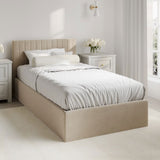 Velvet Single Ottoman Storage Bed - Berlin