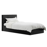 Velvet Single Ottoman Storage Bed - Berlin