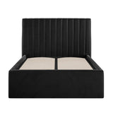 Velvet Single Ottoman Storage Bed - Berlin
