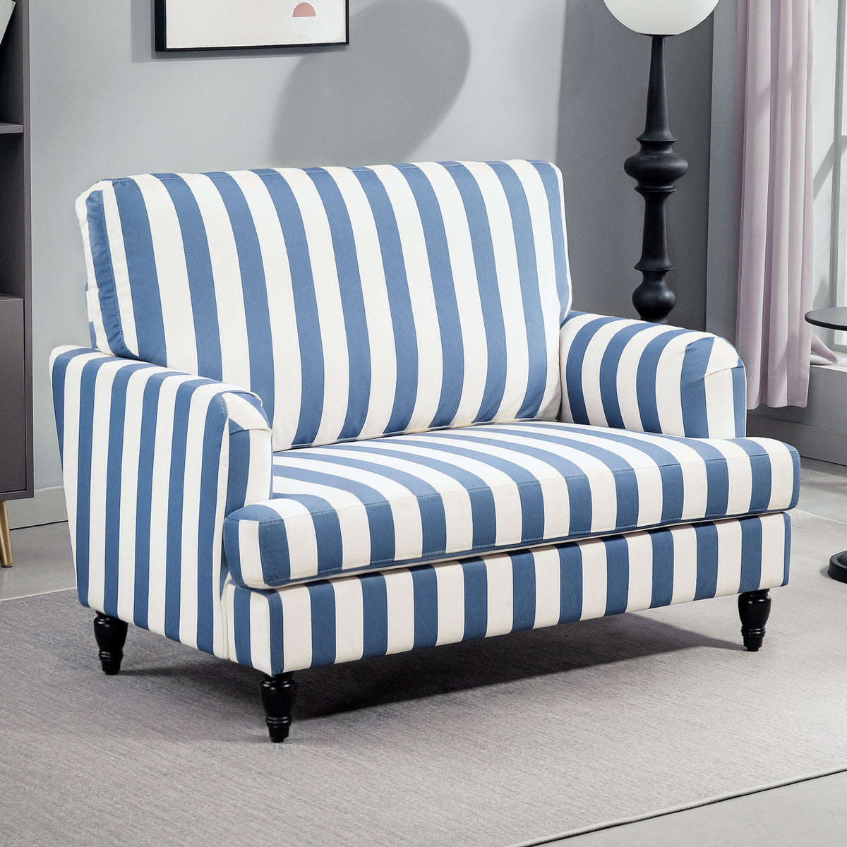 Velvet Single Sofa Armchair 115cm Wide - Velmora