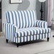 Velvet Single Sofa Armchair 115cm Wide - Velmora