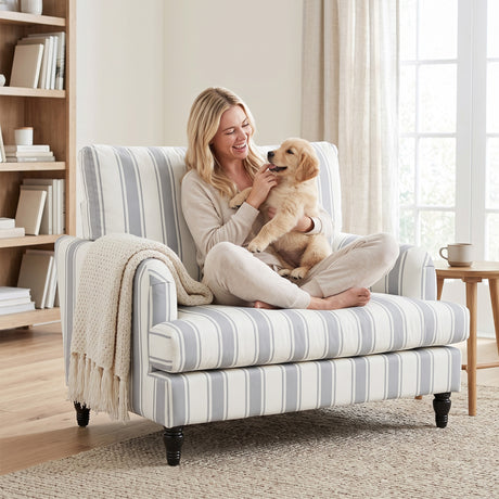 Velvet Single Sofa Armchair 115cm Wide - Velmora