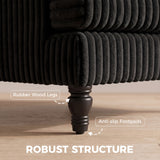 Velvet Single Sofa Armchair 115cm Wide - Velmora