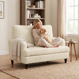 Velvet Single Sofa Armchair 115cm Wide - Velmora