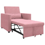 Velvet Sofa Bed 1 Seater 90cm Wide - Vantage Home
