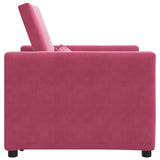 Velvet Sofa Bed 1 Seater 90cm Wide - Vantage Home