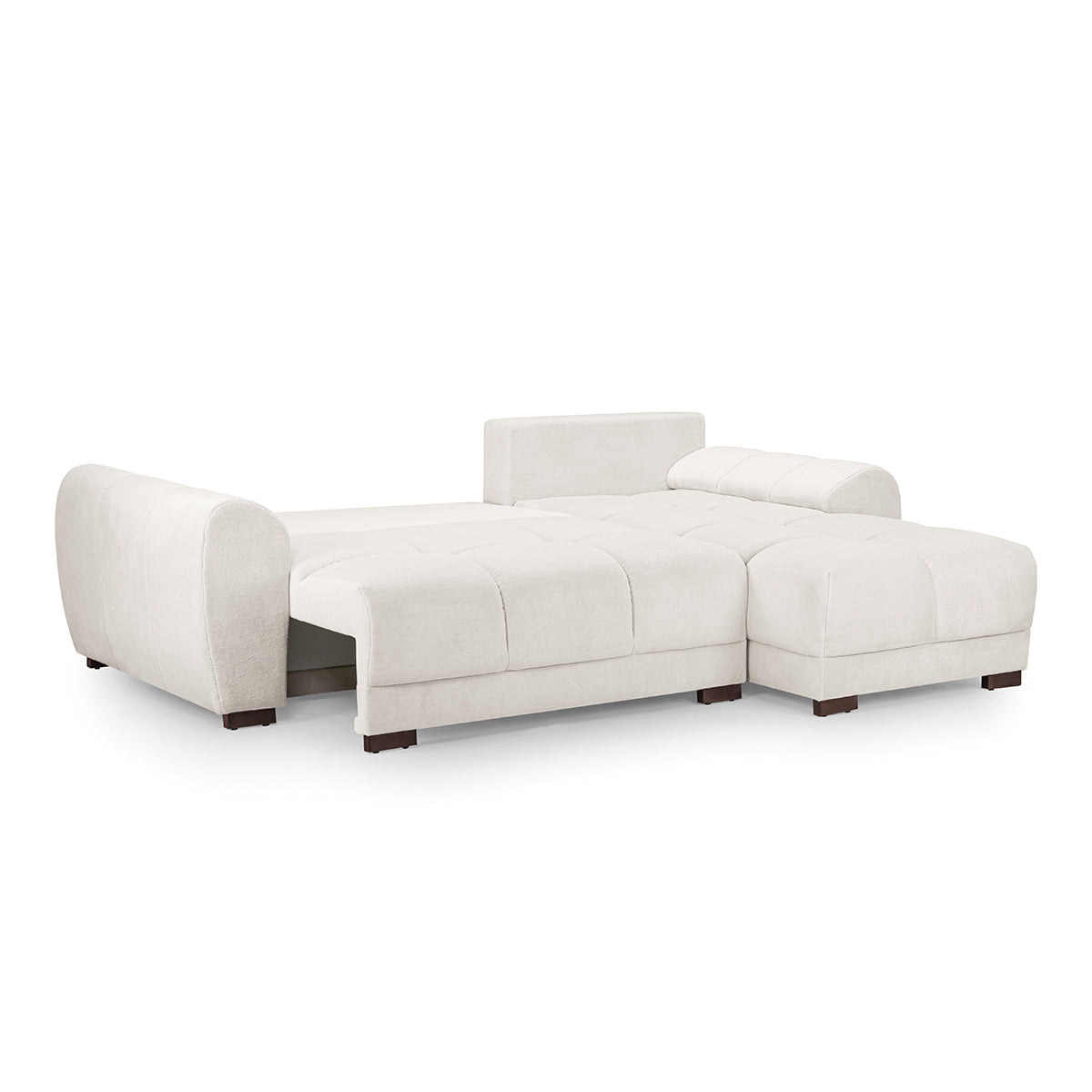Velvet Sofa Bed Universal Corner - Azzuro