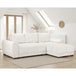 Velvet Sofa Bed Universal Corner - Azzuro