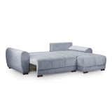 Velvet Sofa Bed Universal Corner - Azzuro