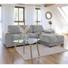 Velvet Sofa Bed Universal Corner - Azzuro