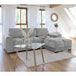 Velvet Sofa Bed Universal Corner - Azzuro