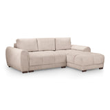Velvet Sofa Bed Universal Corner - Azzuro
