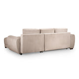 Velvet Sofa Bed Universal Corner - Azzuro