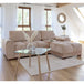 Velvet Sofa Bed Universal Corner - Azzuro