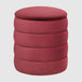 Velvet Stool 44cm Wide Round - Ripple