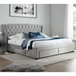 Velvet Storage Double Bed With 4 Drawers - Newton