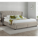 Velvet Storage Double Bed With 4 Drawers - Newton