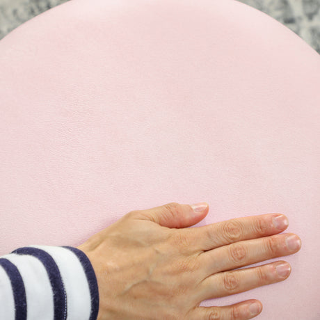 Velvet Storage Ottoman 36cm Wide Round - Velmora