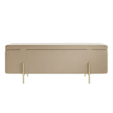 Velvet Storage Ottoman - Lola