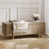 Velvet Storage Ottoman - Lola