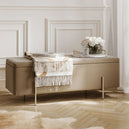 Velvet Storage Ottoman - Lola