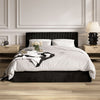 Velvet Super King Size Ottoman Storage Bed - Berlin