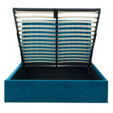 Velvet Super King Size Ottoman Storage Bed - Langham