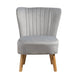 Velvet Tub Chair 60cm Wide With Wooden Legs - Kensington Home