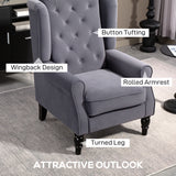 Velvet Wingback Occasional Chair 74cm Wide - Velmora