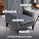 Velvet Wingback Occasional Chair 74cm Wide - Velmora