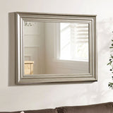 Wall Mirror 85cm High With Wooden Frame - Tokyo